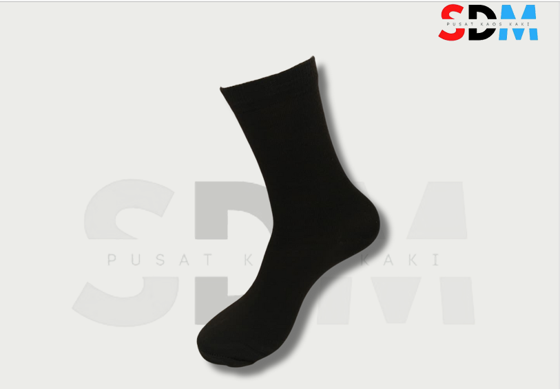 Kaos Kaki Kantor Hitam Polos