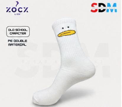 Kaos Kaki Kantor White Series (Flat Duck)
