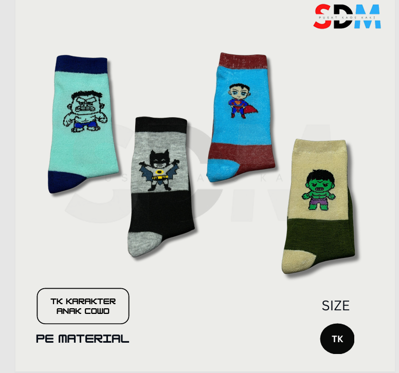 Kaos Kaki Anak Karakter Anak Cowo