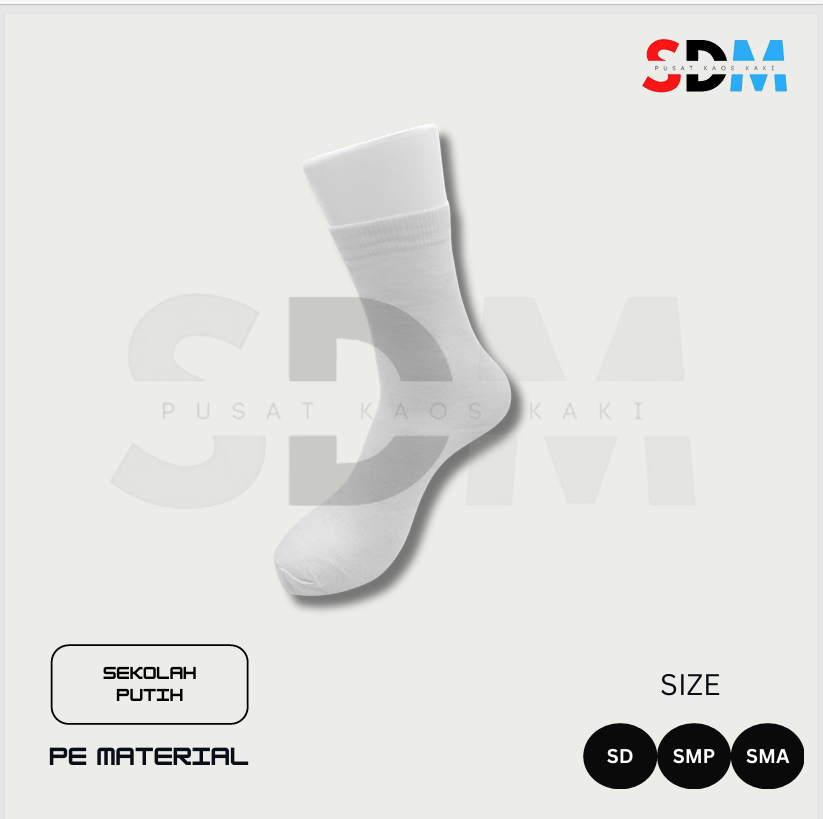 Kaos Kaki Sekolah Putih
