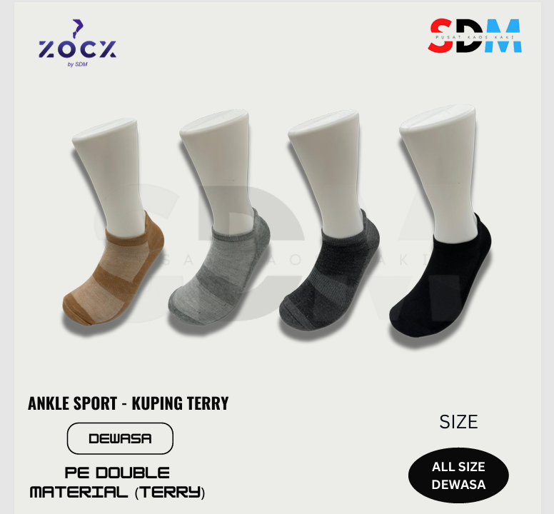 Kaos Kaki Ankle Sport ( 4 Pasang)